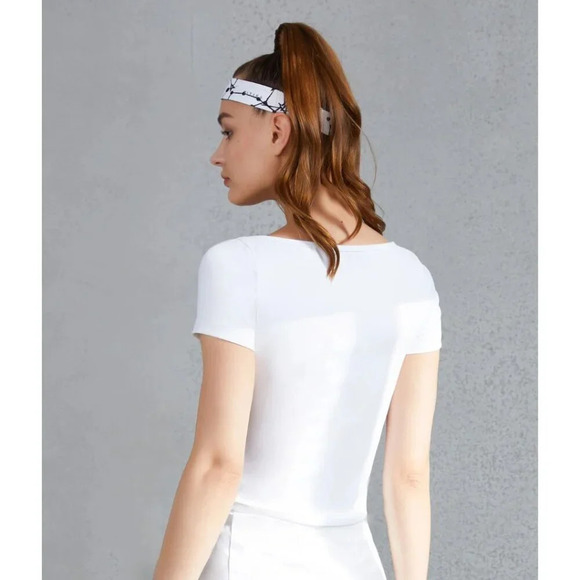 Titika Power Short Sleeve Shirt White Size 2 - Picture 2 of 6